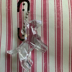 Clear Acrylic Dog Keychain